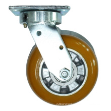 2021 new hot sales factory manufacture load 800kgs steel iron metal POLYURETHANE caster wheels heavy duty caster wheels